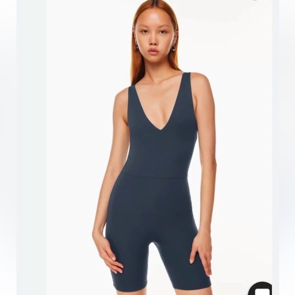 Babaton Black Contour V-Neck Romper